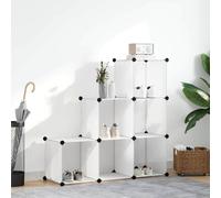 Vidaxl estantería de cubos con 6 compartimentos blanco