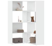 vidaXL Estantería de esquina 4 niveles madera blanco 85x85x140 cm