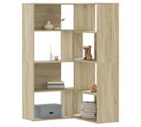 vidaXL Estantería de esquina 4 niveles Madera roble Sonoma 85x85x140 cm