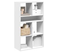 vidaXL Estantería de madera contrachapada Blanco 66x31x112 cm para libros