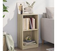 vidaXL Estantería de madera contrachapada color roble 40x24x75 cm