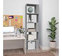 vidaXL Estantería de madera contrachapada gris Sonoma 45x24x160 cm