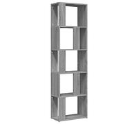 vidaXL Estantería de Madera contrachapada Gris Sonoma 45x24x160 cm, librería, estantería para Libros, Muebles para Libros, Biblioteca