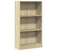 vidaXL Estantería de madera de ingeniería 60x24x109 cm Multicolor Roble Sonoma