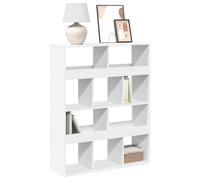 vidaXL Estantería de madera de ingeniería blanca 100x33x125,5 cm