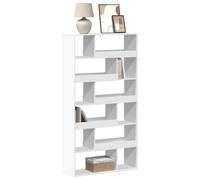 vidaXL Estantería de madera de ingeniería negra 100x33x187,5 cm en color Negro/Gris sonoma/Gris hormigón y más | almacenamiento funcional diseño moderno para baño dormitorio sala