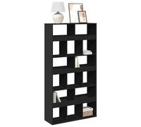 vidaXL Estantería de madera de ingeniería blanca 100x33x187,5 cm en color Blanco/Roble Sonoma/Gris sonoma y más | almacenamiento funcional diseño moderno para baño dormitorio sala