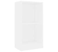 vidaXL Estantería de madera de ingeniería Blanca 40x24x75 cm para libros