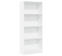 vidaXL Estantería de Madera de ingeniería Blanca 60x24x143 cm