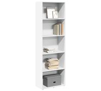 vidaXL Estantería de Madera de ingeniería Blanca 60x30x189 cm, librería, estantería de Libros, Estante de Libros, librerías, Armario de almacenaje