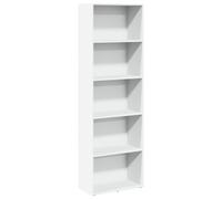 vidaXL Estantería de Madera de ingeniería Blanca 60x30x189 cm, librería, estantería de Libros, Estante de Libros, librerías, Armario de almacenaje