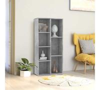 vidaXL Estantería de Madera de ingeniería Gris 50x25x106 cm