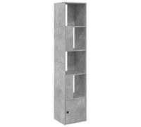 vidaXL Estantería de madera de ingeniería Gris hormigón 40x36x189 cm para libros