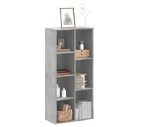 vidaXL Estantería de madera de ingeniería Gris hormigón 50x25x105 cm