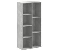 vidaXL Estantería de Madera de ingeniería Gris hormigón 50x25x105 cm