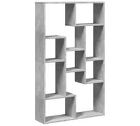 vidaXL Estantería de Madera de ingeniería Gris hormigón 72x20x120,5 cm, librería, estantería para Libros, Estante para Libros, librerías