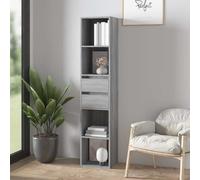 vidaXL Estantería de madera de ingeniería gris Sonoma 36x30x171 cm