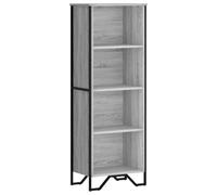 vidaXL Estantería librería de madera de ingeniería 50x31x137,5 cm Gris Sonoma