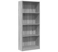 vidaXL Estantería de Madera de ingeniería Gris Sonoma 60x24x143 cm, estantería de Libros, librería, Estante de Almacenamiento