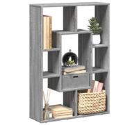 vidaXL Estantería de madera de ingeniería gris Sonoma 63x20x90 cm