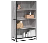 vidaXL Estantería para libros, color gris Sonoma, 80,5 x 35 x 139 cm, material de madera