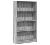 vidaXL Estantería de Madera de ingeniería Gris Sonoma 80x24x143 cm, estantería de Libros, librería, Estante de Almacenamiento