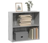 vidaXL Estantería de madera de ingeniería gris Sonoma 80x30x77 cm