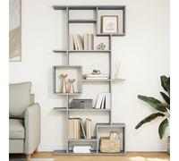 vidaXL Estantería librería madera de ingeniería 92x29x188 cm Multicolor Gris Sonoma