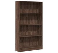 vidaXL Estantería de Madera de ingeniería marrón Roble 80x24x143 cm