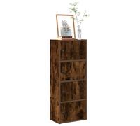 vidaXL Estantería de madera de ingeniería roble ahumado 40x24x102 cm