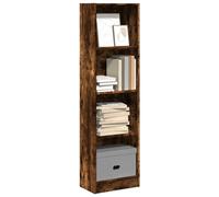 vidaXL Estantería de madera de ingeniería Roble Ahumado 40x24x143 cm – Librería