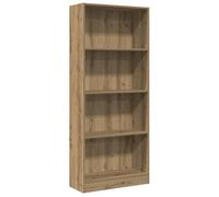 vidaXL Estantería de Madera de ingeniería Roble Artesanal 60x24x143 cm, estantería de Libros, librería, Estante de Almacenamiento