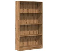 vidaXL Estantería de Madera de ingeniería Roble Artesanal 80x24x143 cm