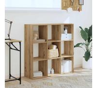 vidaXL Estantería de madera de ingeniería roble artesano 102x32x102 cm