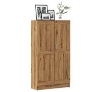 vidaXL Estantería de madera ingeniería roble artisan 82,5x30,5x150 cm en color artisian oak/Madera antigua | almacenamiento funcional diseño moderno para baño dormitorio sala