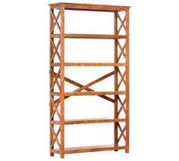 Vidaxl Estantería de Madera Maciza de Acacia Acabado Miel 60x30x160cm 100 x 30 x 180cm