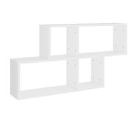 vidaXL Estantería de pared repisa flotante madera contrachapada blanco 100x18x53 cm