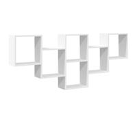 vidaXL Estantería de pared Colina 6 compartimentos madera de ingeniería blanca 159x66x18 cm