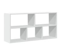vidaXL Estantería de pared madera ingeniería blanca 100x25x50 cm