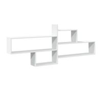 vidaXL Estantería de pared madera ingeniería blanca 167,5x18x68 cm