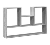 vidaXL Estantería de pared de madera de ingeniería Gris Sonoma 99x15x60 cm