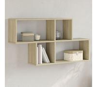 vidaXL Estantería de pared madera ingeniería roble Sonoma 100x20x53 cm