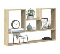 vidaXL Estantería de pared madera ingeniería roble Sonoma 99x15x60 cm
