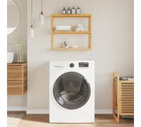 vidaXL Estantería de pared para baño de 3 niveles bambú 60x15x54 cm