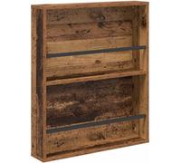 vidaXL Estantería decorativa de madera reciclada, 60 x 12 x 70 cm, material de madera