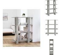 vidaXL Estantería/Divisor de ambientes color gris cemento, 100x30x123,5 cm - Estanterías y libreros