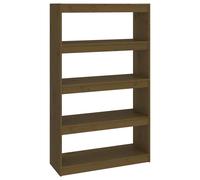 vidaXL Estantería/Divisor de ambientes color miel, 80x30x135,5 cm, madera de pino