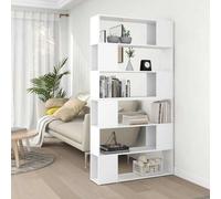 vidaXL Estantería divisor de espacios Librería separadora 100x24x188 cm Blanco