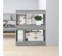 vidaXL Estantería/divisor de espacios color gris Sonoma 60x30x72 cm