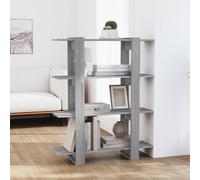 vidaXL Estantería/divisor de espacios gris Sonoma 100x30x123,5 cm